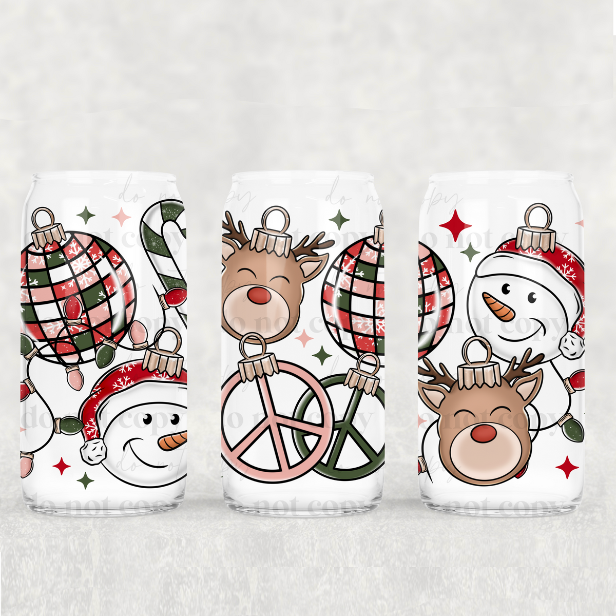 3912 diff ornaments collage (CSC) UV DTF WRAP