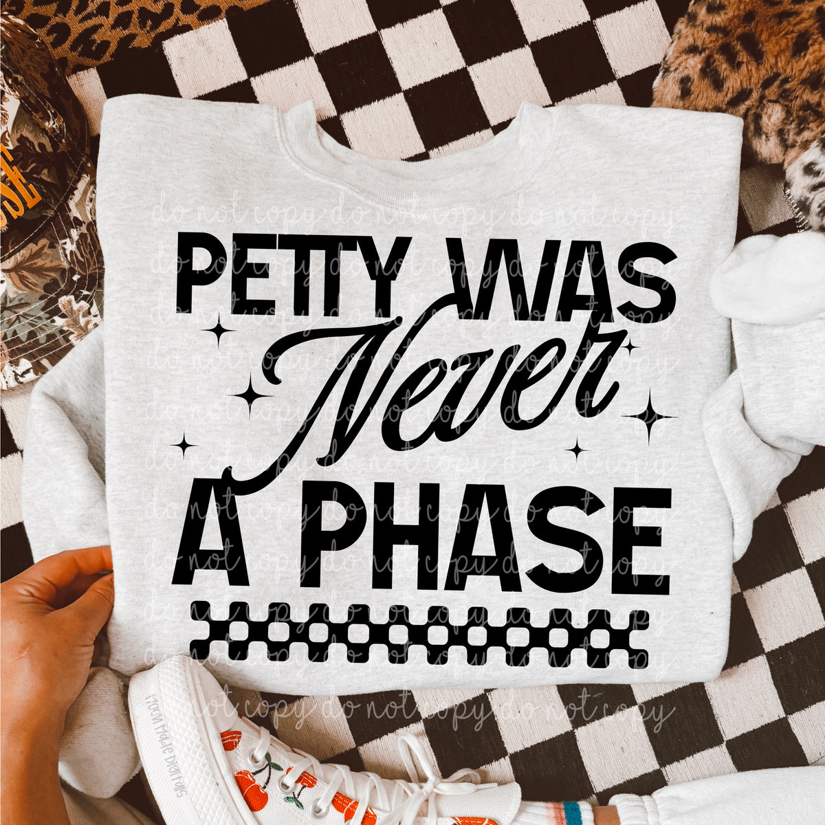 Pretty was never a Phase BLACK (MoonMade) DTF transfer