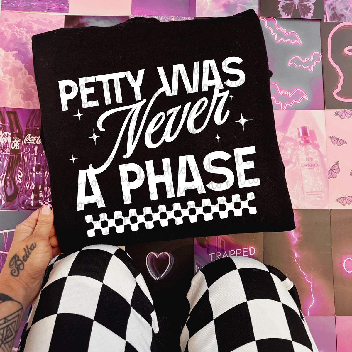 Pretty was never a Phase WHITE (MoonMade) DTF transfer