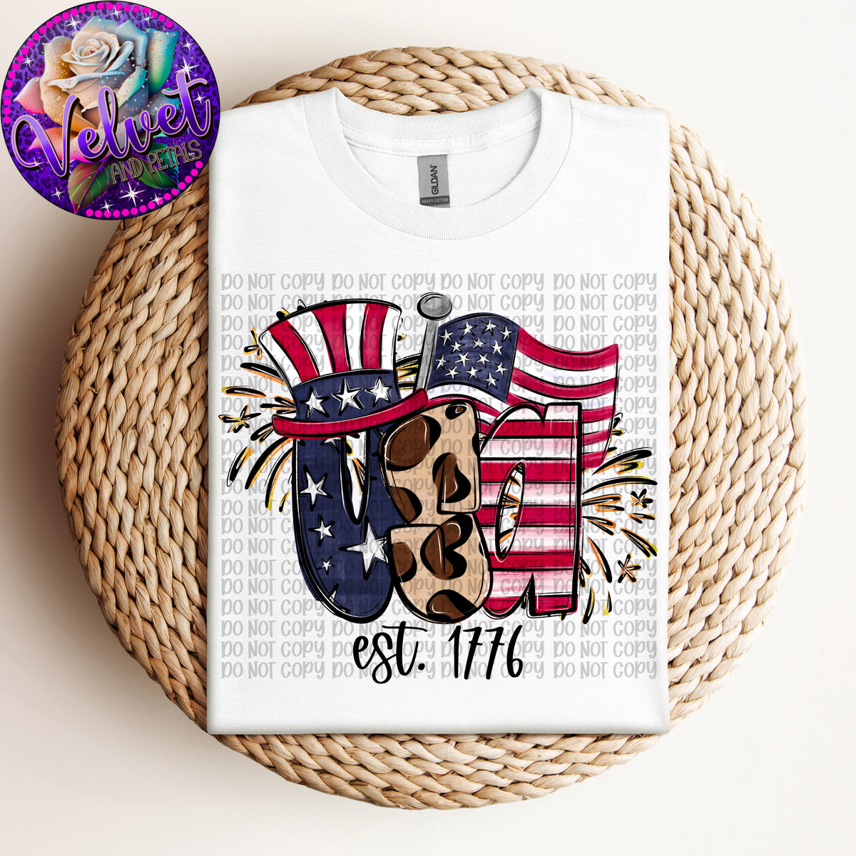 USA Est 1776 (VP) 102714 DTF transfer