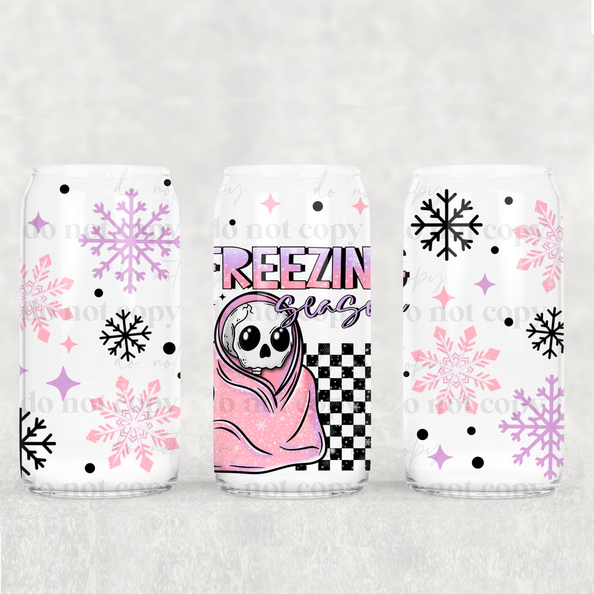 4941 freezing season black (CSC) UV DTF WRAP