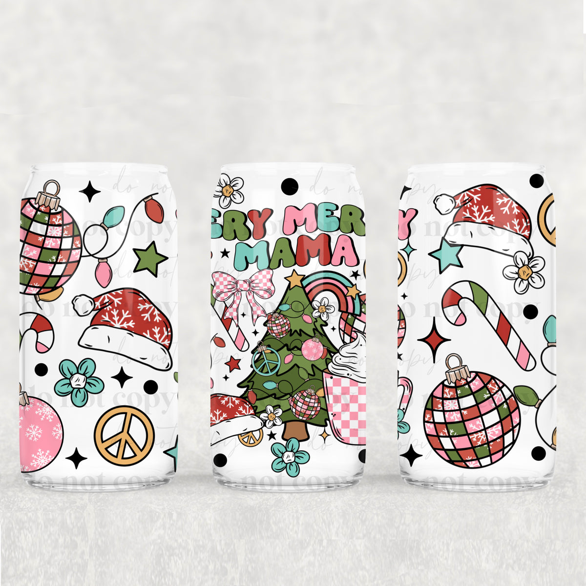 4964 merry merry mama (CSC) UV DTF WRAP