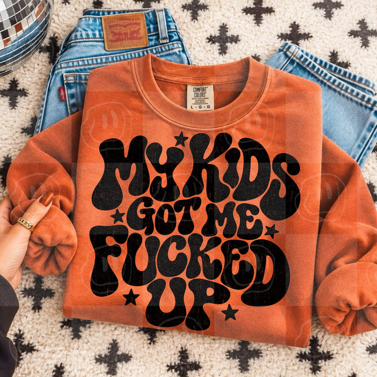 My kids got me f#cked up (unhinged) DTF Transfer