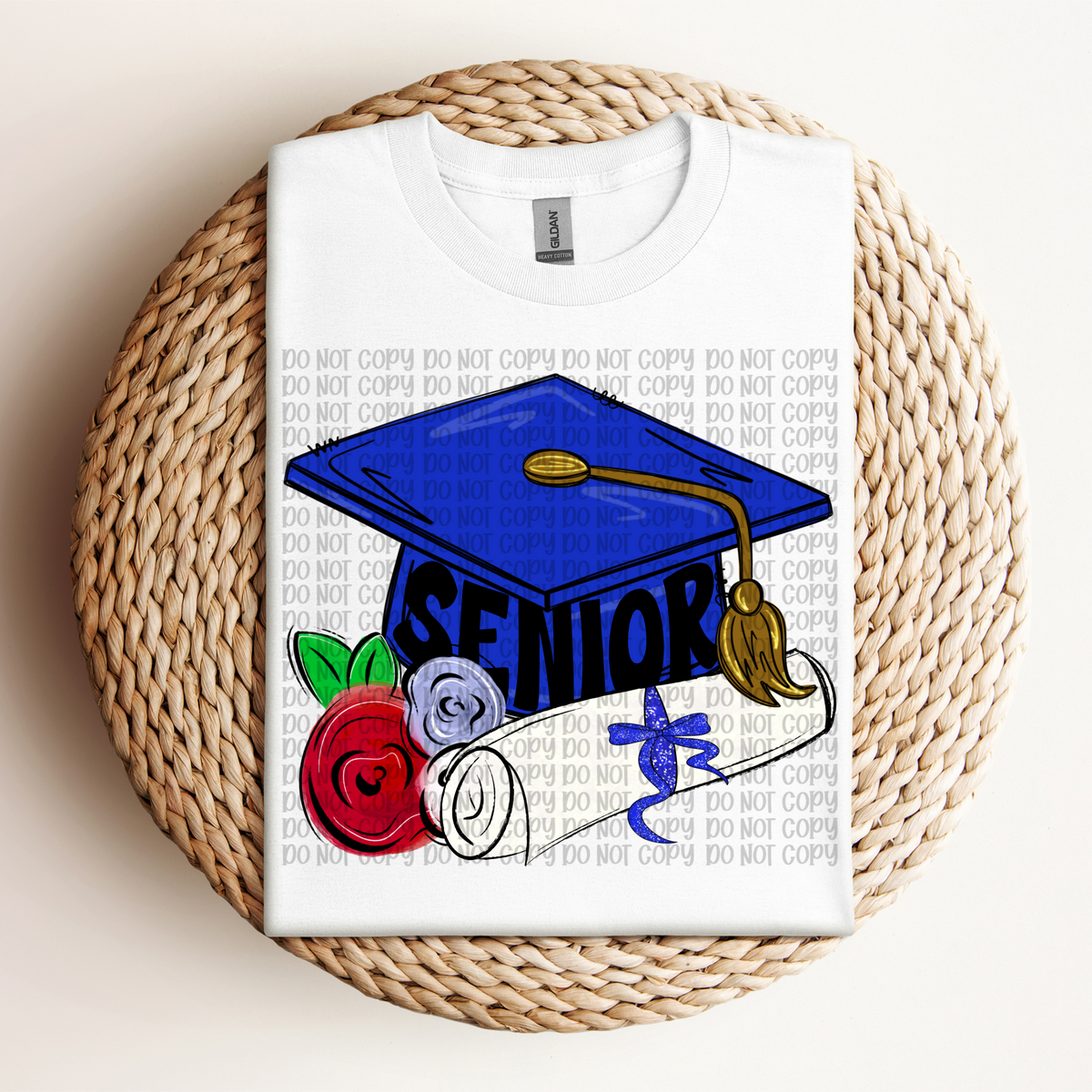 Senior Cap BLUE (VP) 102906 DTF transfer
