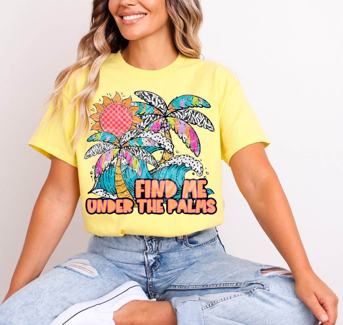 Find me under the palms (C's) DTF Transfer