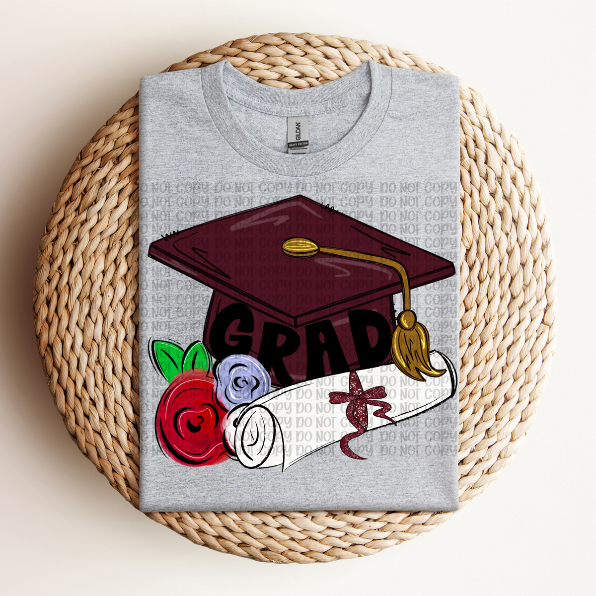 Grad Cap MAROON (VP) 102909 DTF transfer