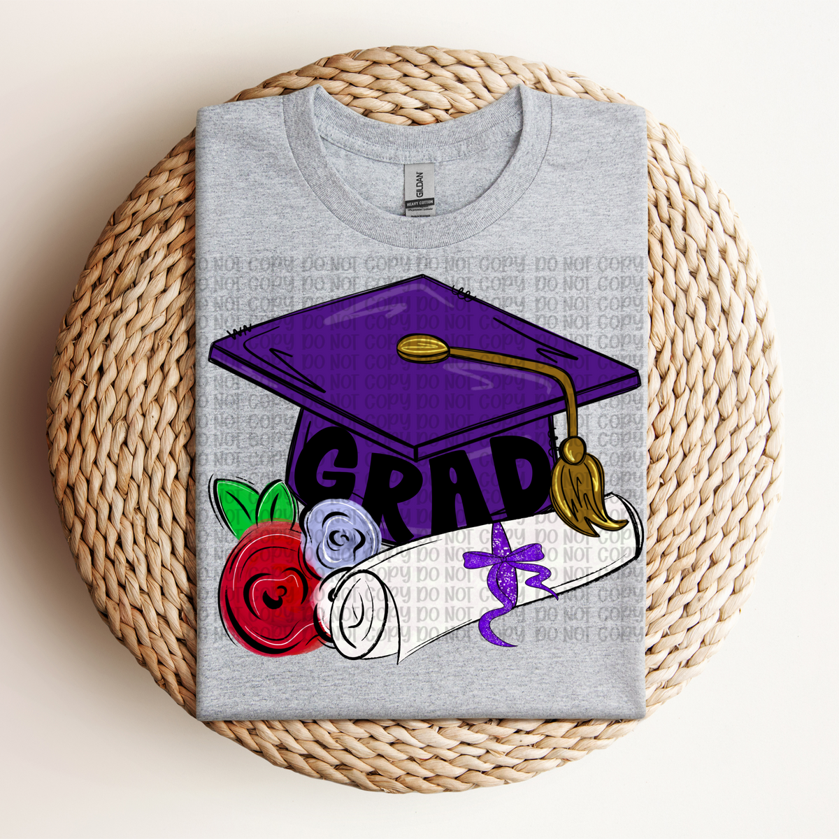 Grad Cap PURPLE (VP) 102911 DTF transfer