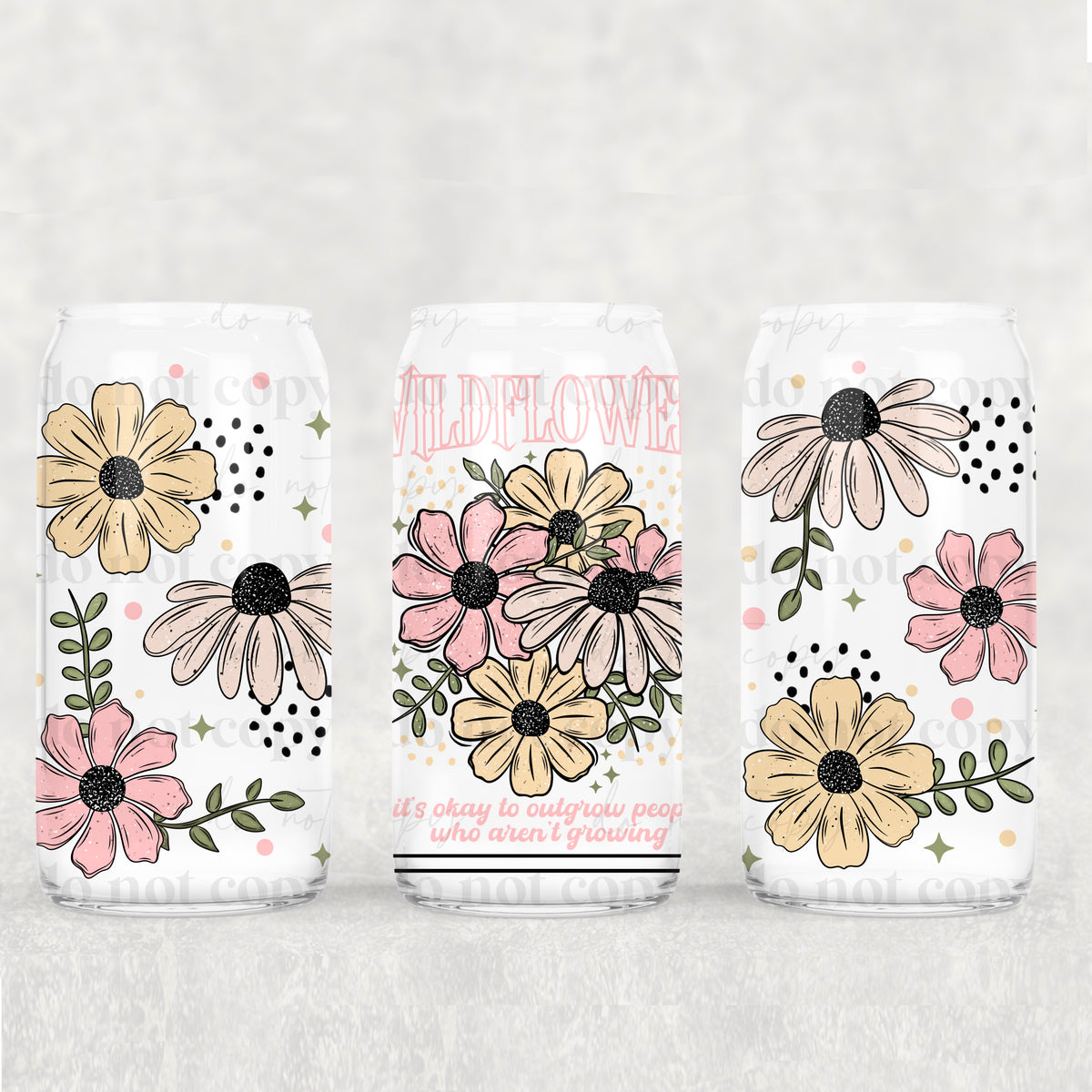 5104 wildflower collage (CSC) UV DTF WRAP