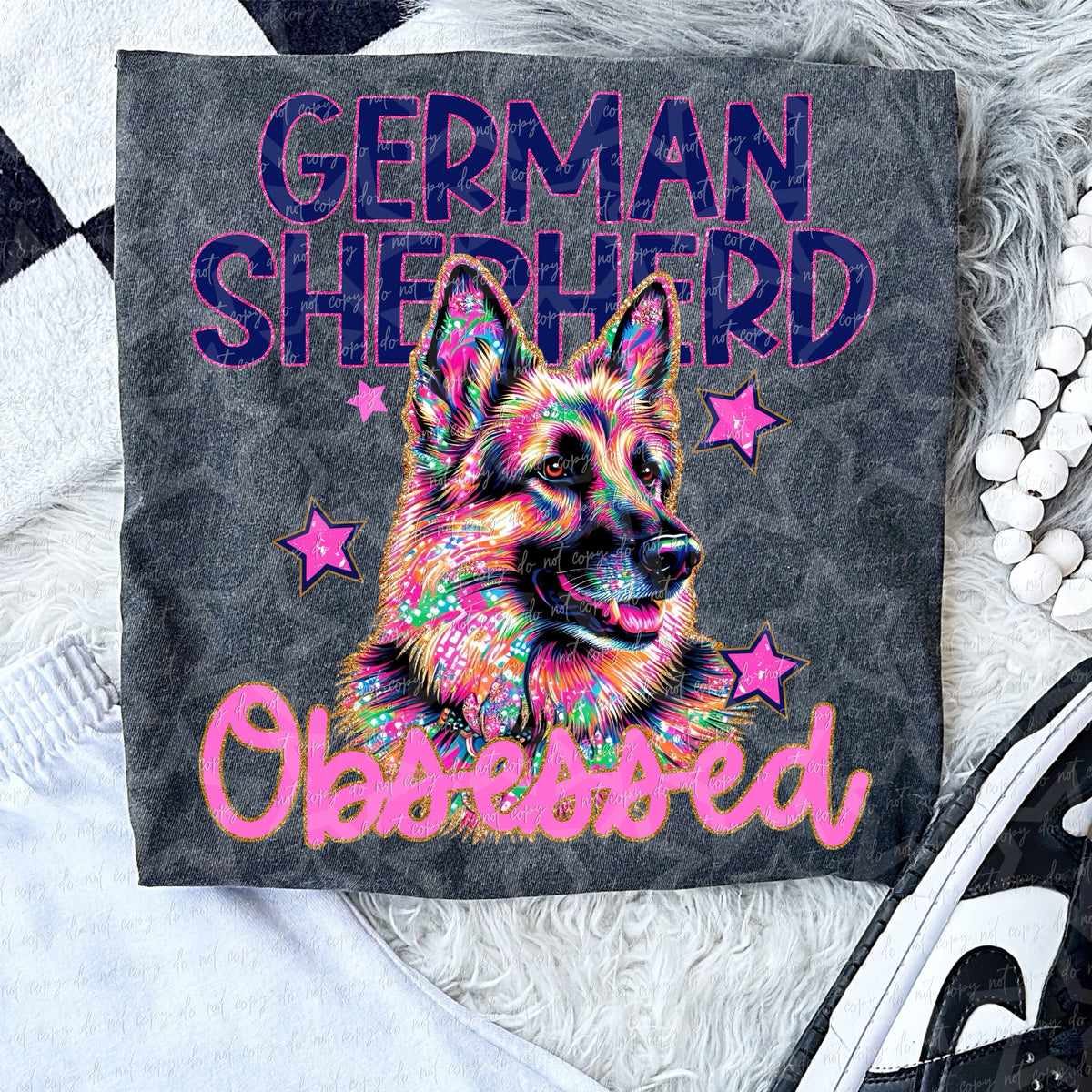 German Shepherd Obsessed (Virgo) 105085 DTF transfer