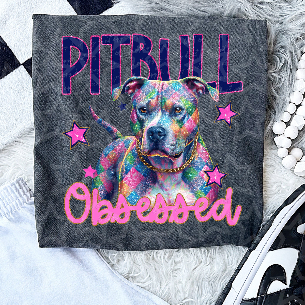 Pitbull Obsessed (Virgo) 105087 DTF transfer
