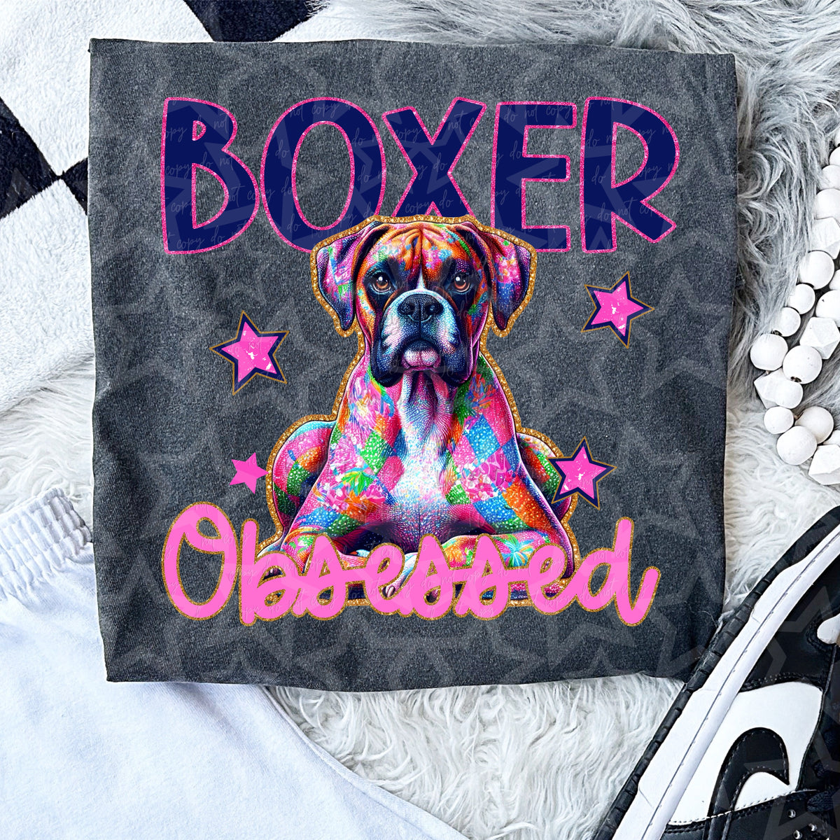 Boxer Obsessed (Virgo) 105088 DTF transfer