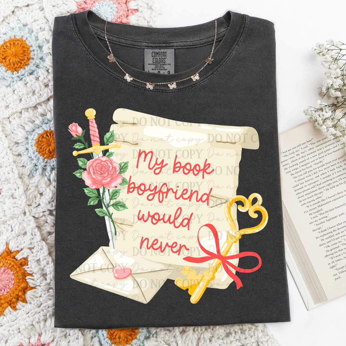 My book boyfriend would never (ABD) dtf transfer