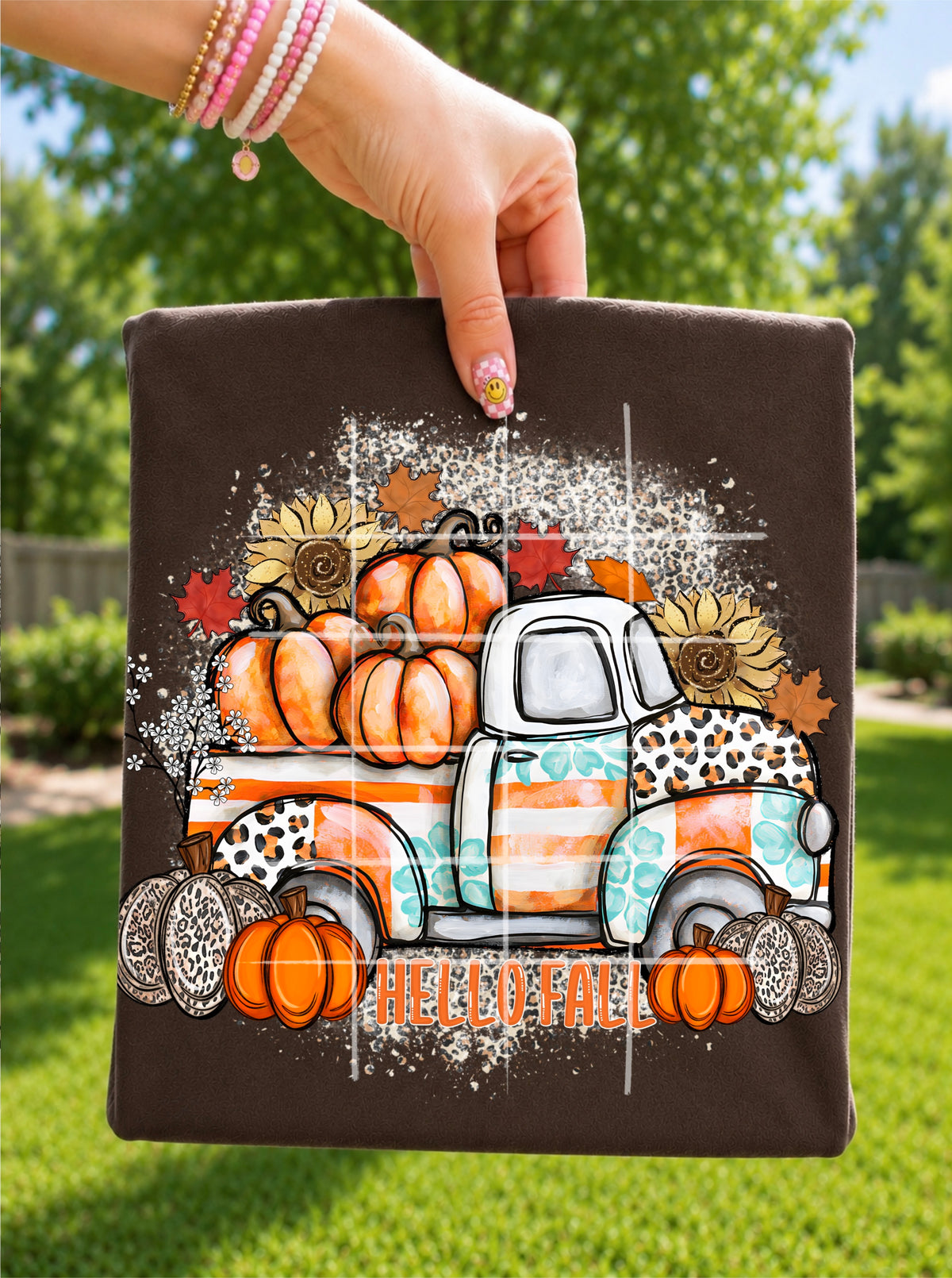 Hello fall leopard splatter (TDC) DTF Transfer