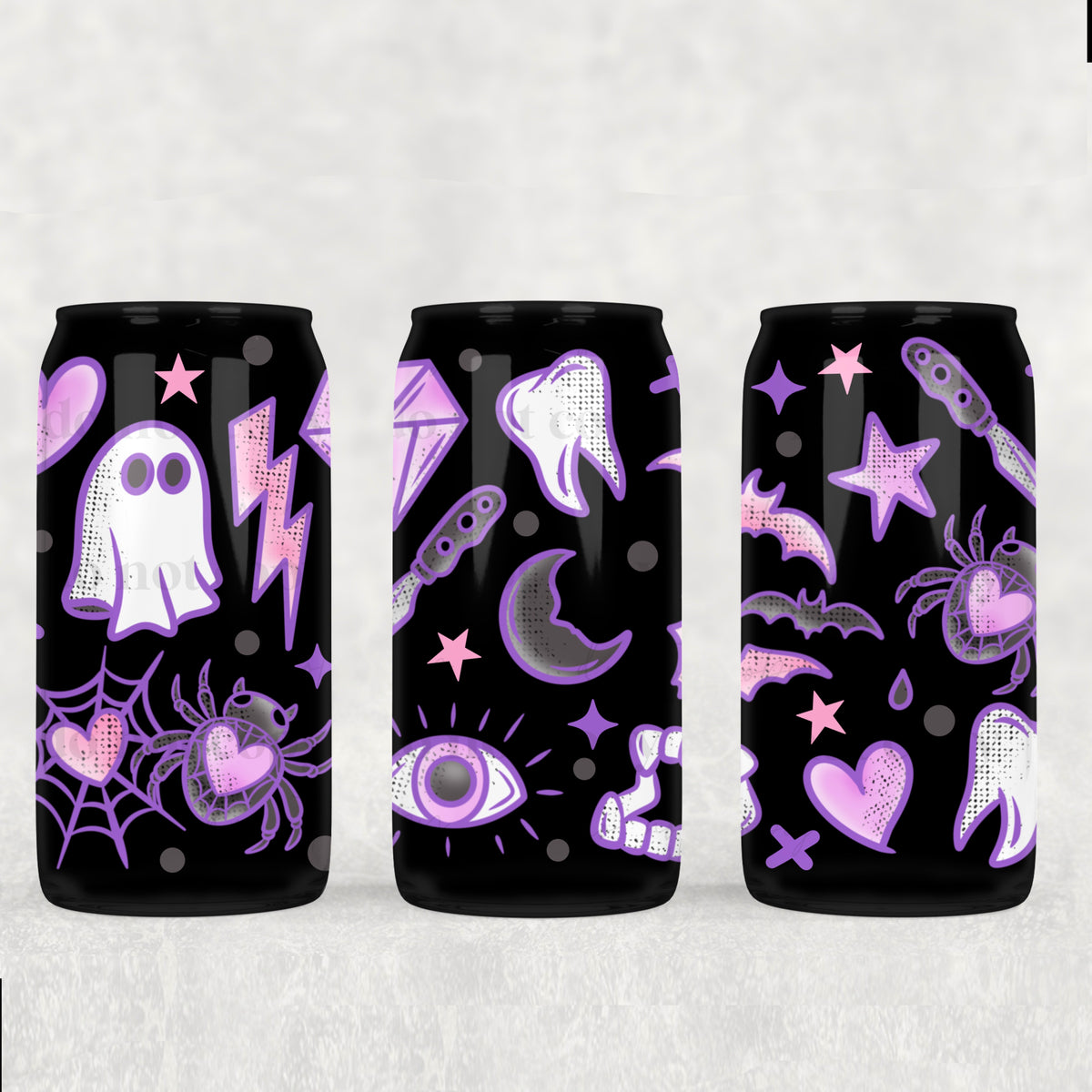5254 neon purple halloween things (CSC) UV DTF WRAP