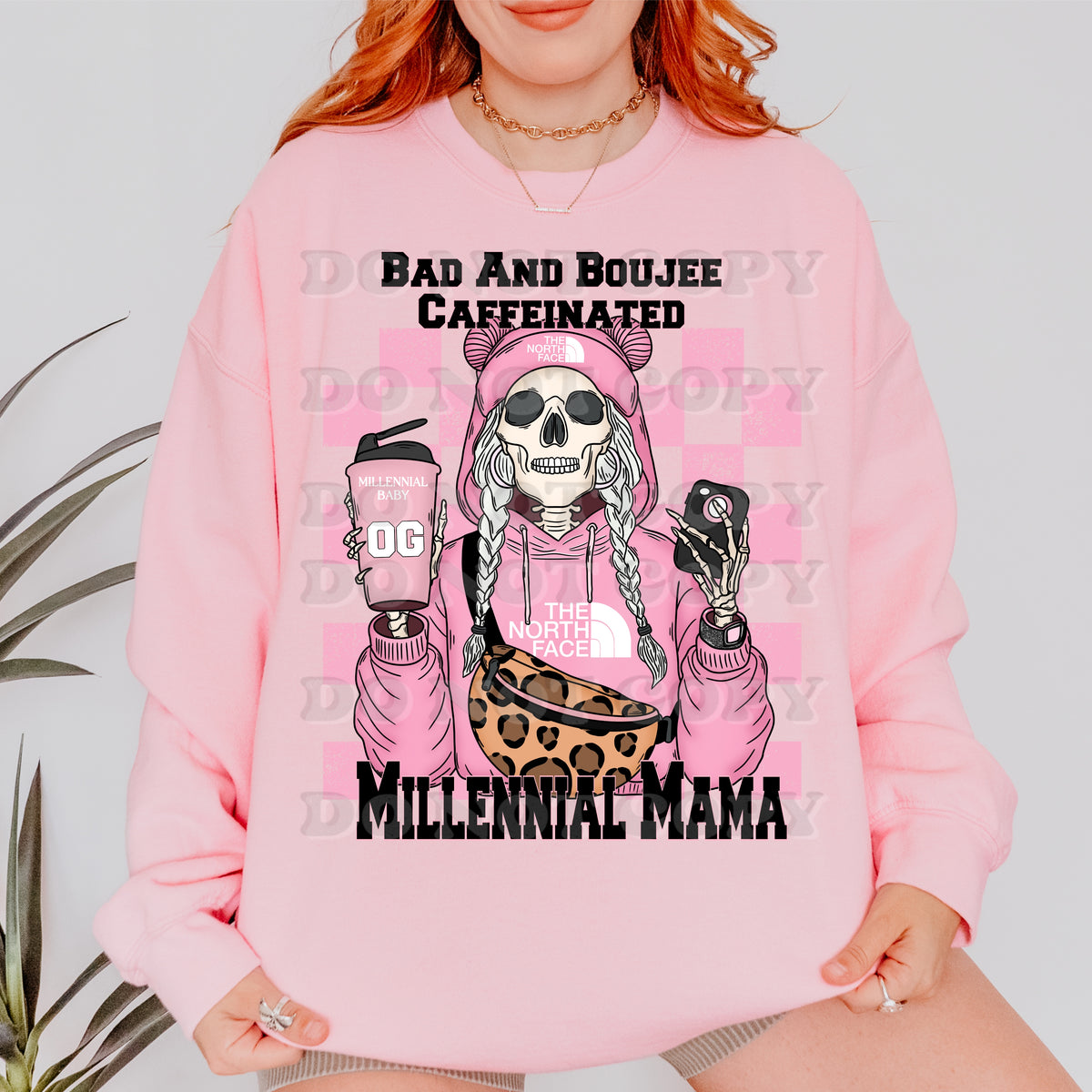 Bad and boujee caffeinated millenial mama (VIRGO) 34628 DTF transfer