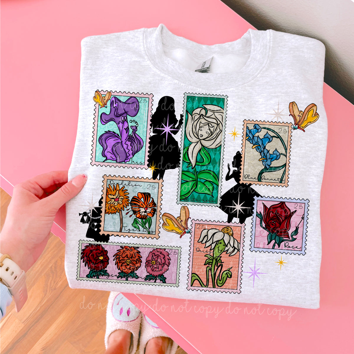 Wonderland Flowers WITH PEOPLE (MoonMade) 102148 DTF transfer