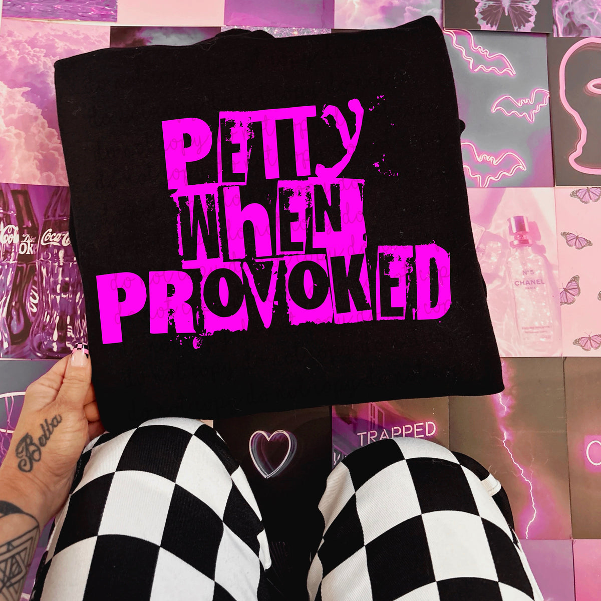 Petty when provoked PINK (Moonmade) 100566 DTF transfer