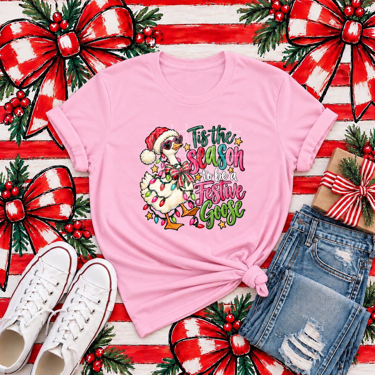 Tis the season to be a festive goose (PH) DTF Transfer
