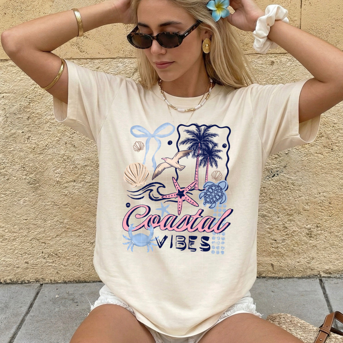 Coastal vibes cluster (CSC) Sunday Special DTF transfer