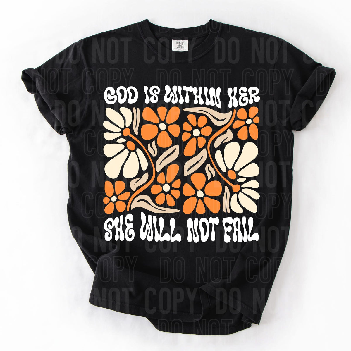 God Is Within Her he Will Not Fall (SBB) 83795 DTF Transfer