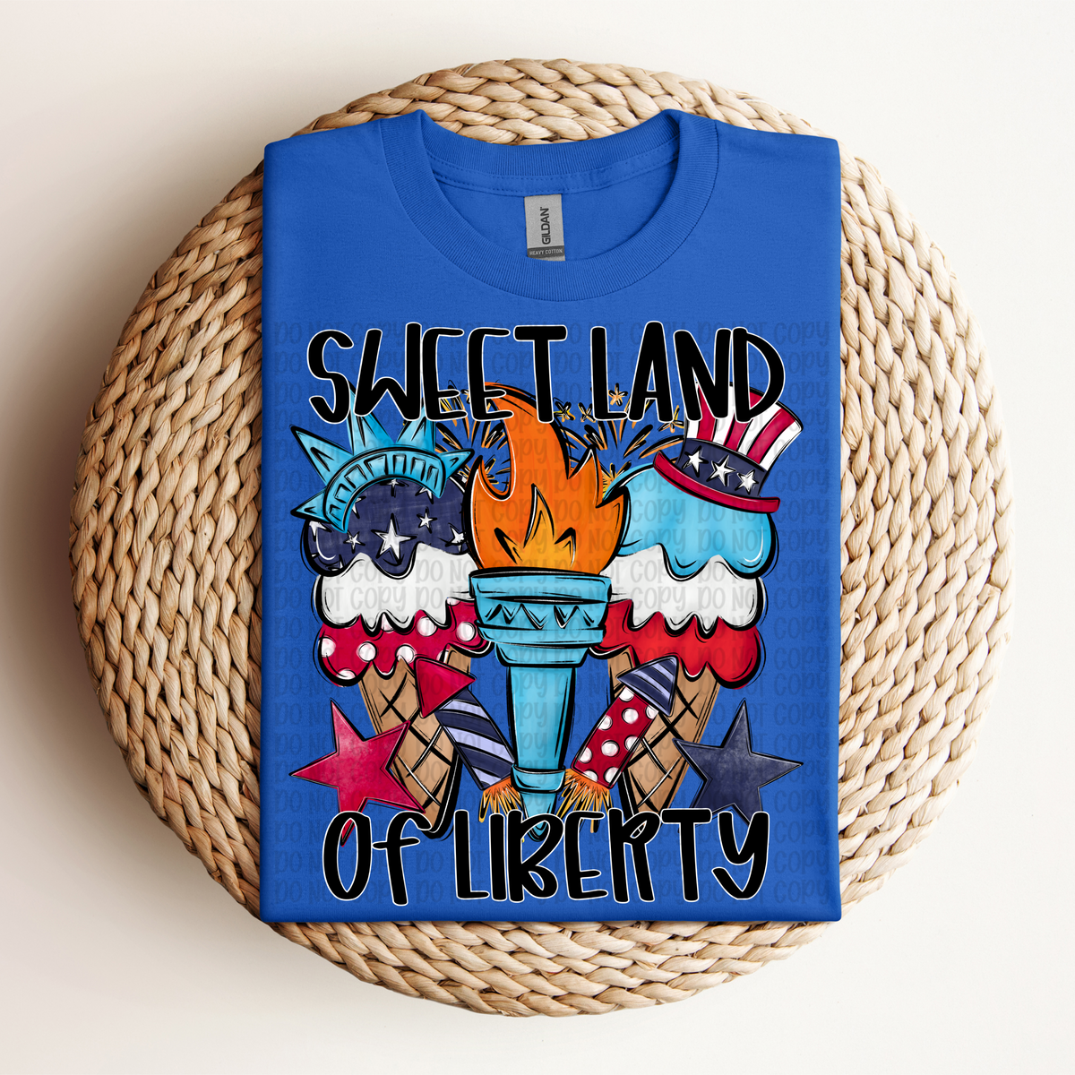 Sweet land of liberty ice cream (VP) 102710 DTF transfer