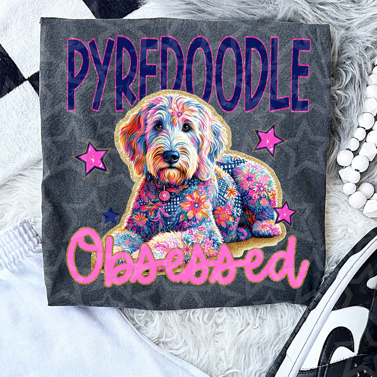 Pyre doodle Obsessed (Virgo) 105206 DTF transfer