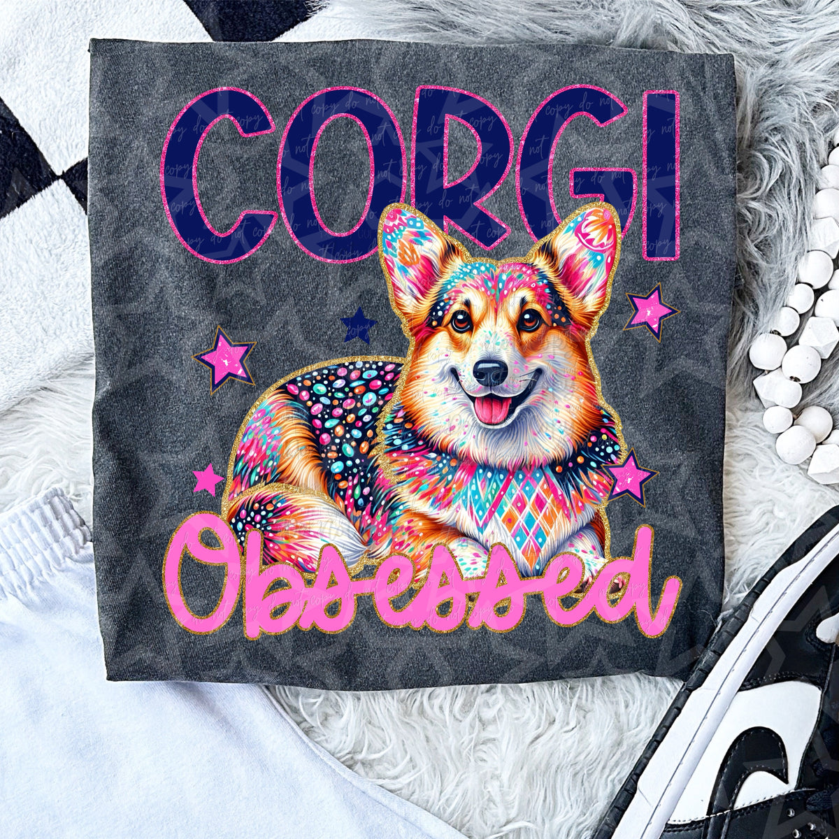 Corgi Obsessed (Virgo) 105208 DTF transfer