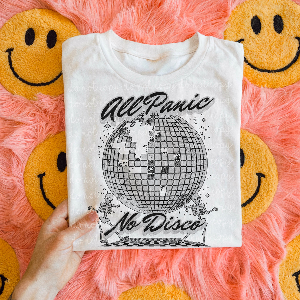 All praise no disco BLACK (Moonmade) 102543 DTF transfer