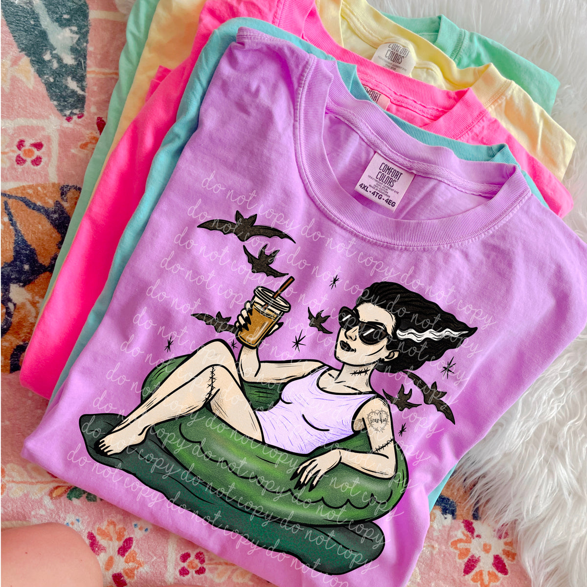 Bride of Summer on Floatie with water (Moonmade) 102802 DTF transfer