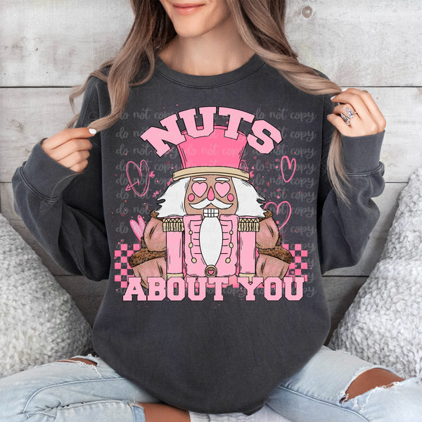 Nuts about you PINK (VIRGO) 34563 DTF transfer