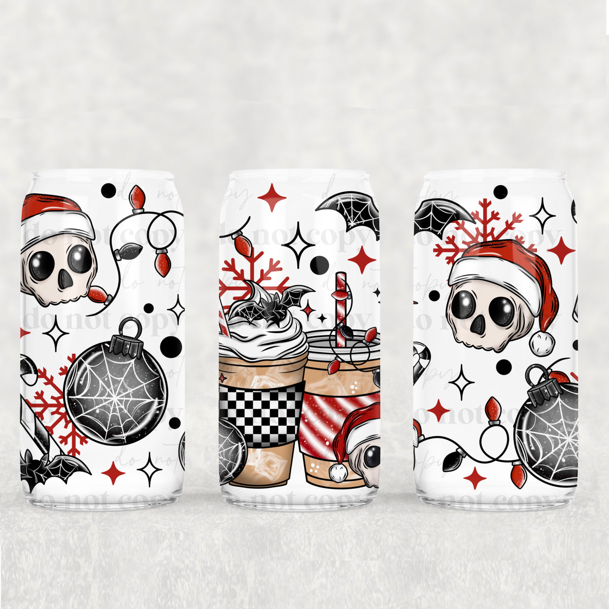 5499 coffees red sleeve and black sleeve (CSC) UV DTF WRAP