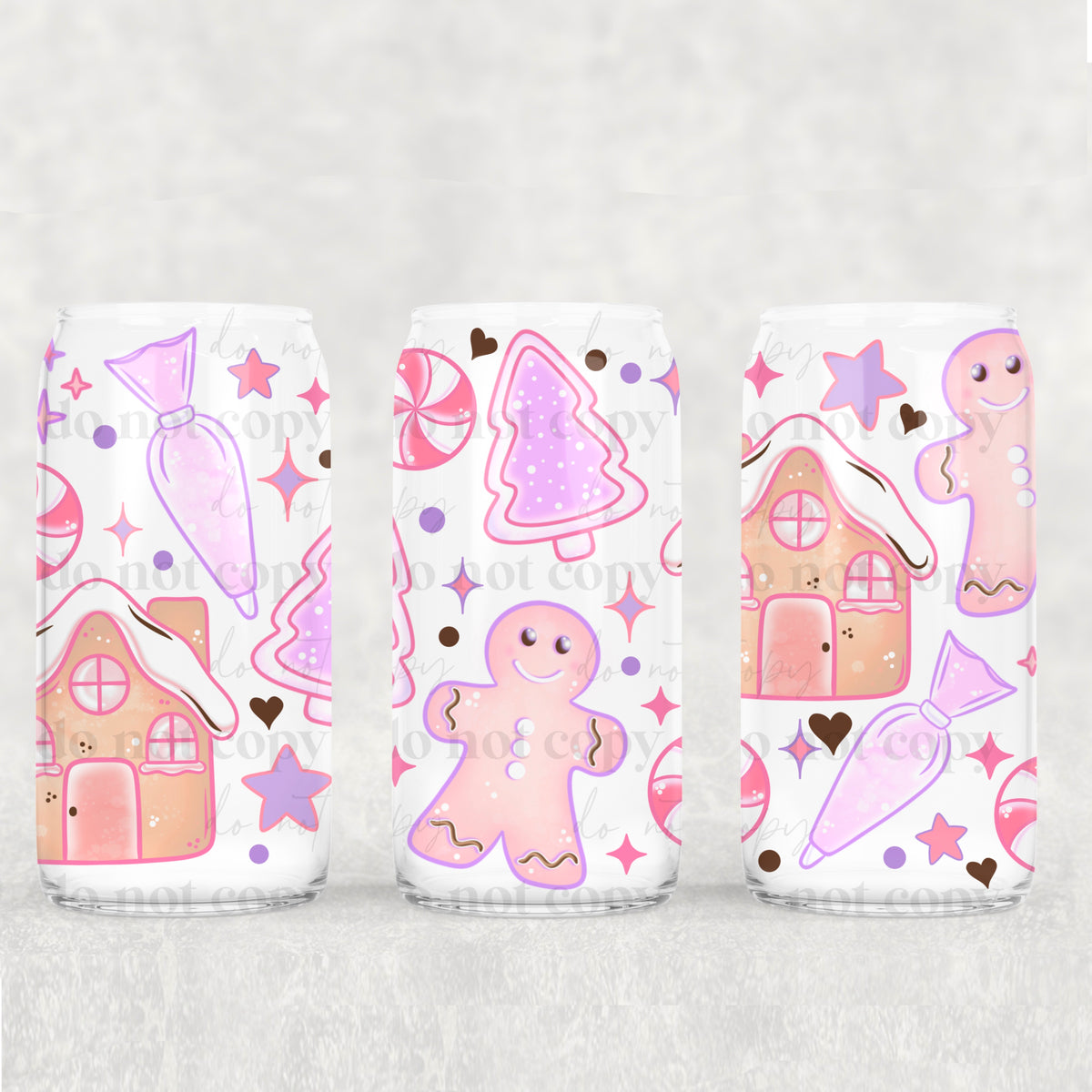 5500 pink christmas collage (CSC) UV DTF WRAP