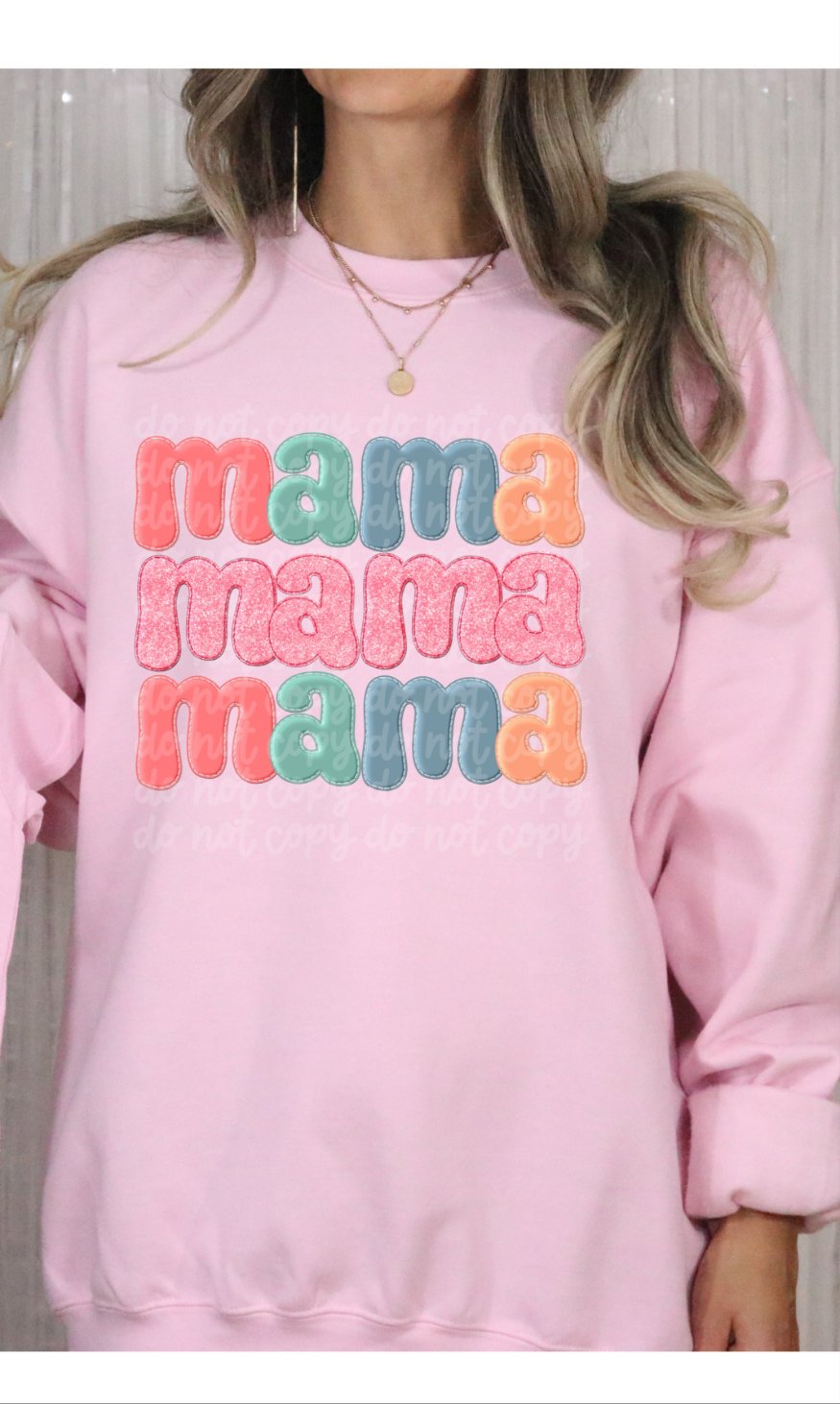 Mama stacked colorful (VIRGO) 34640 DTF transfer
