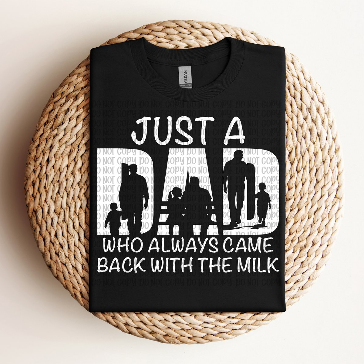 Just a Dad WHITE (VP) 102918 DTF transfer