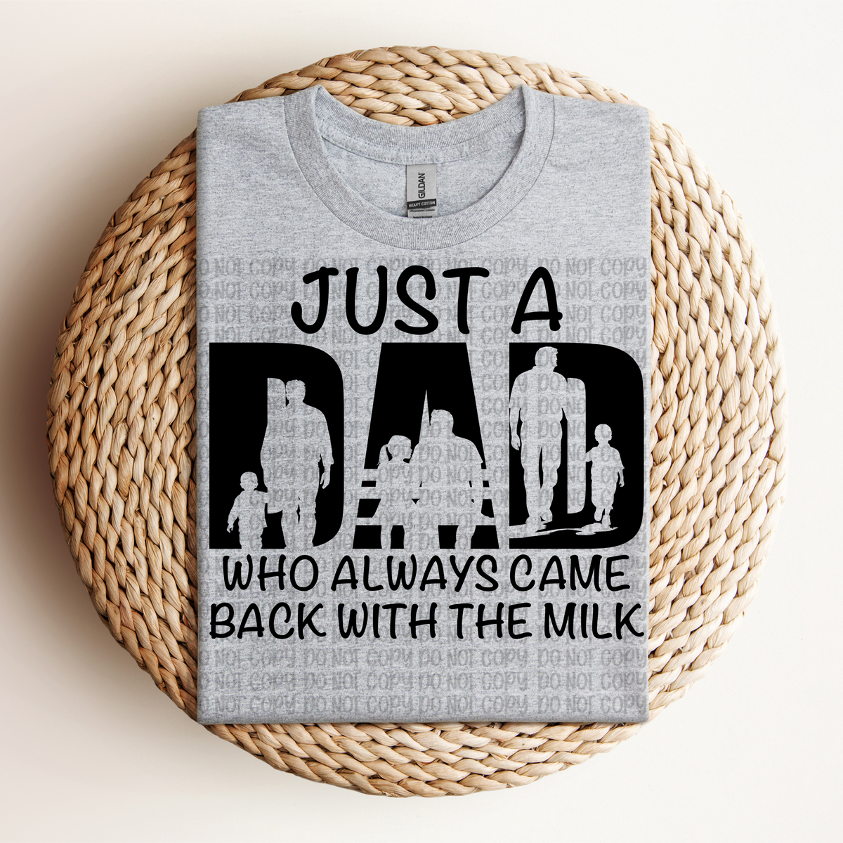 Just a Dad BLACK (VP) 102917 DTF transfer