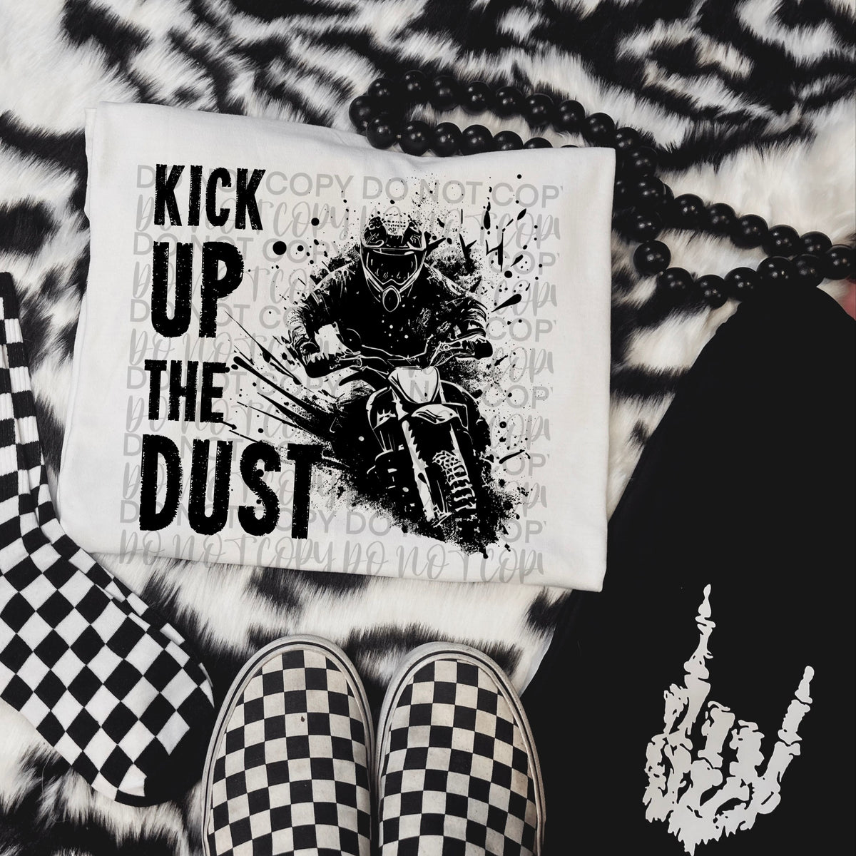 Kick up the dust BLACK (Starlight) DTF transfer