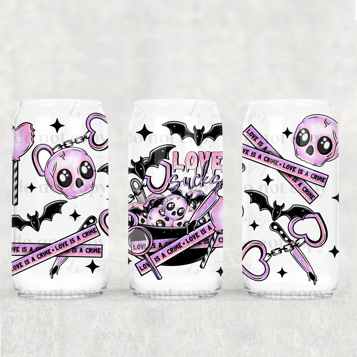 5588 love sucks (CSC) UV DTF WRAP