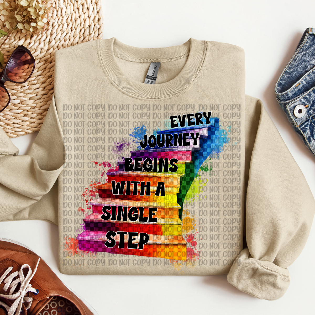 Every journey begins with a single step (VP) 102967 DTF transfer