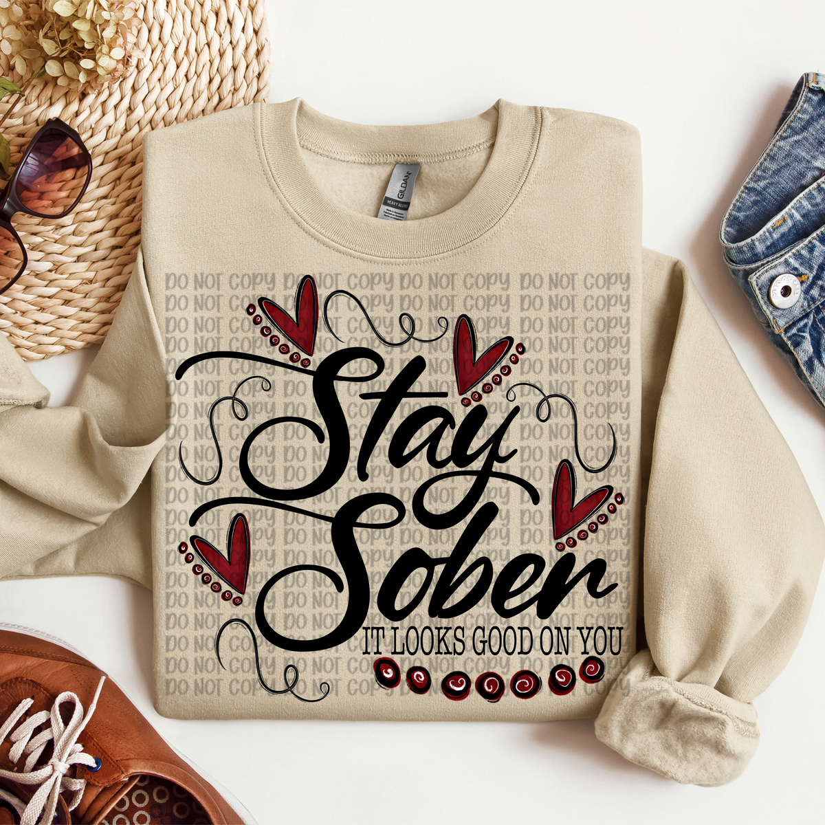 Stay Sober it looks good on you (VP) 102968 DTF transfer