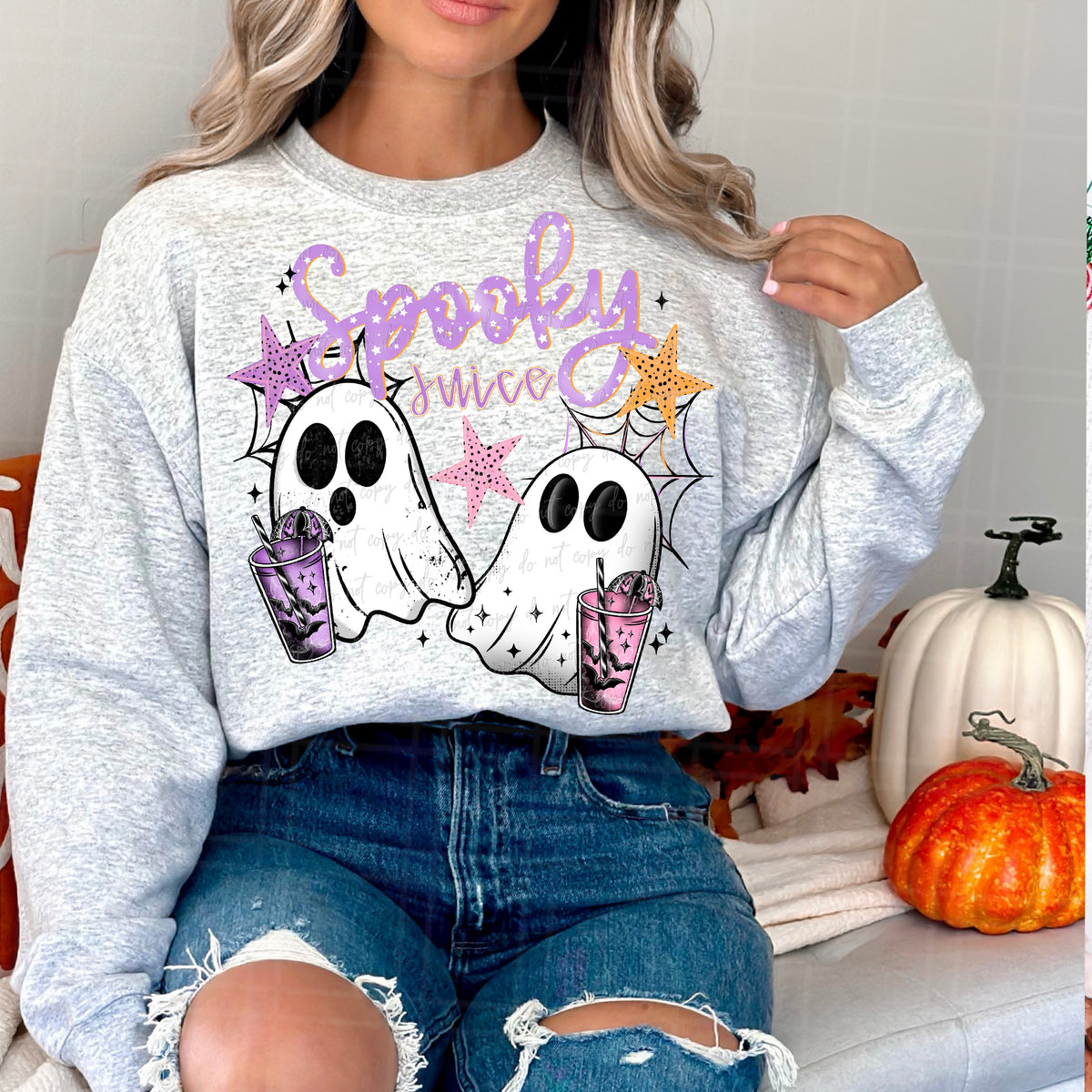 Spooky juice ghost (Virgo) DTF Transfer