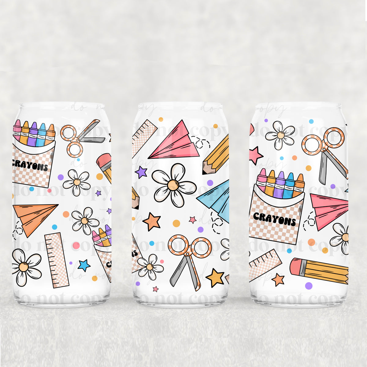 5634 school things (CSC) UV DTF WRAP