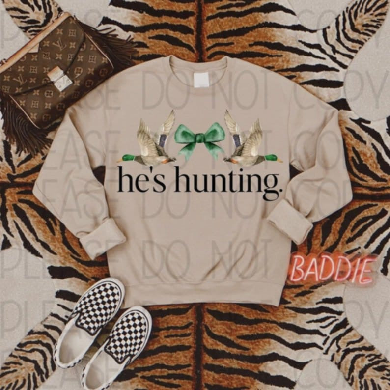 He's Hunting Mallards 83808 DTF Transfer