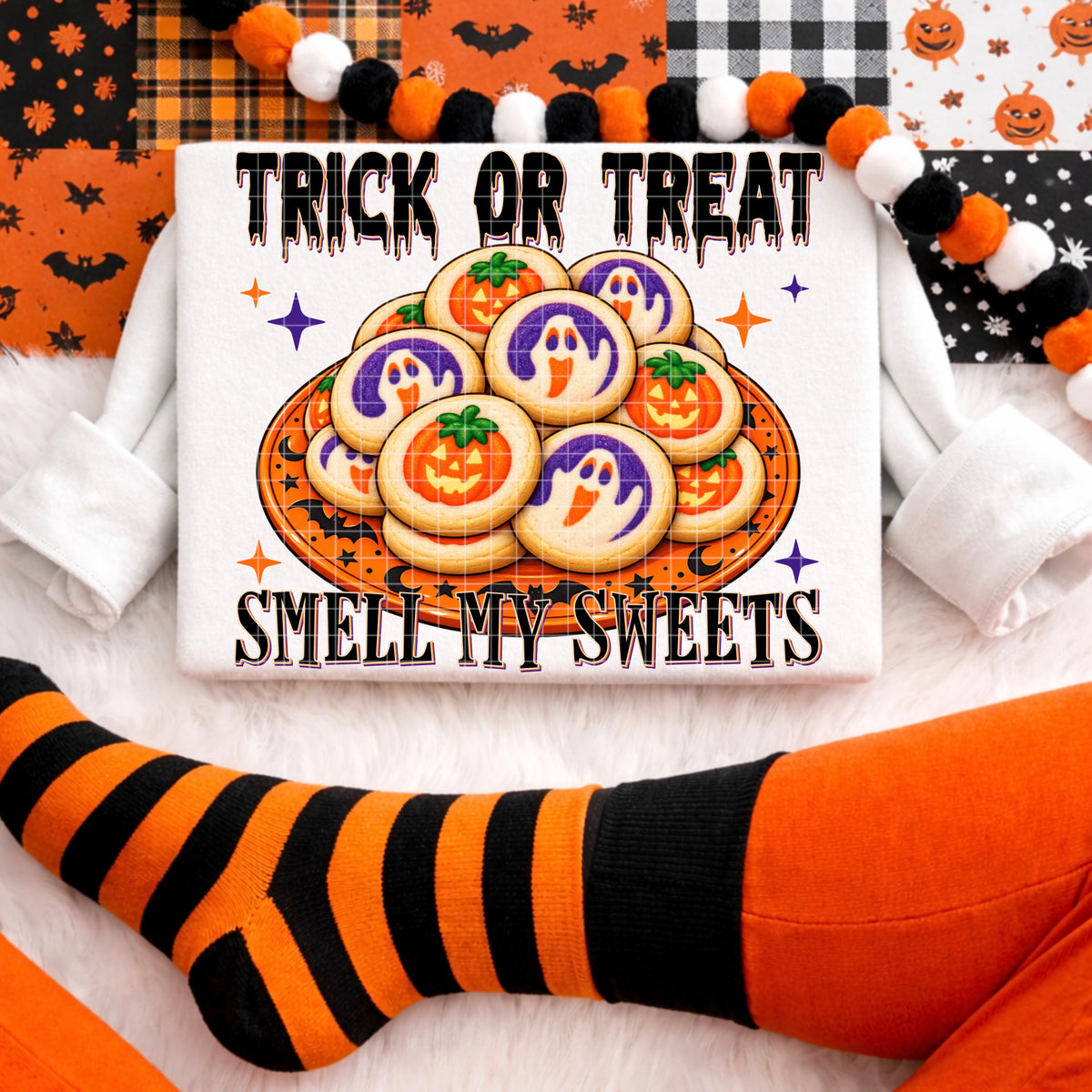 Trick or treat smell my sweets cookies (DD) DTF Transfer