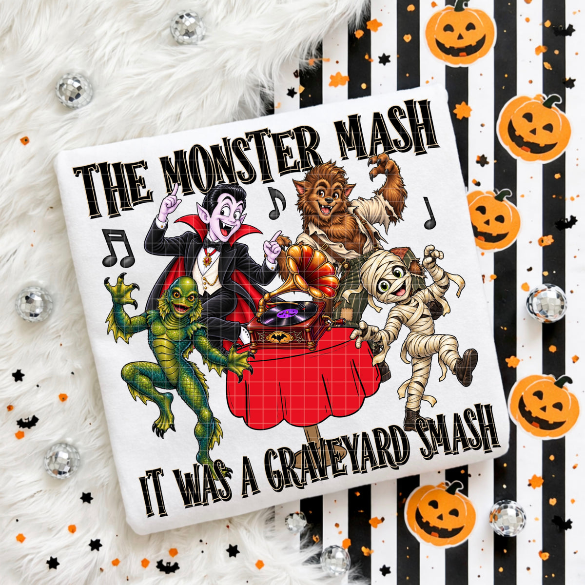Monster mash it was a graveyard smash (DD) DTF Transfer
