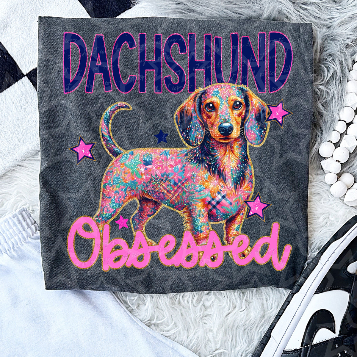 Dachshund Obsessed (Virgo) DTF transfer
