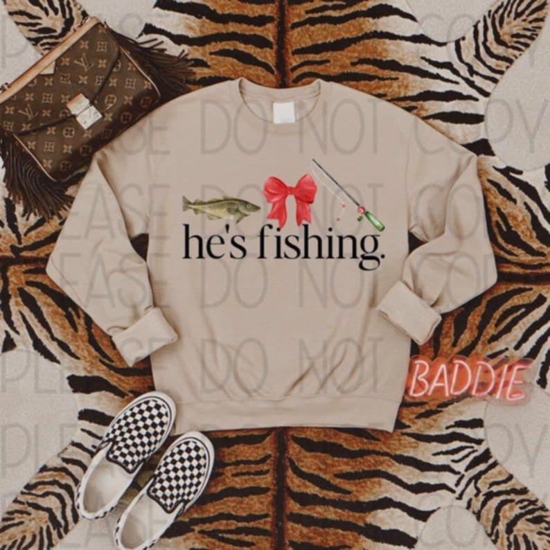 He's Fishing  83824 DTF Transfer