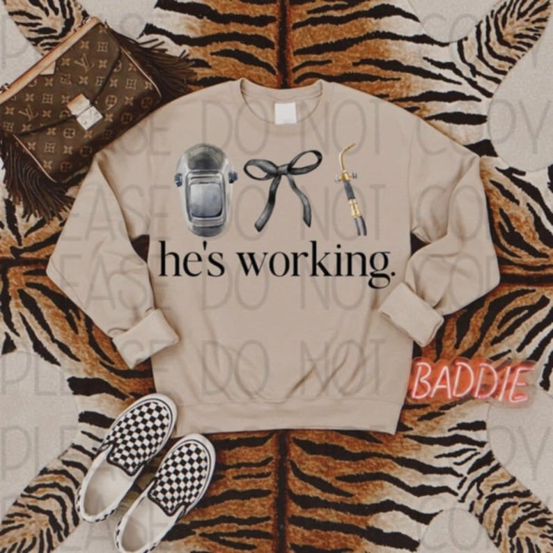 He's Working Welder (2) 83827 DTF Transfer