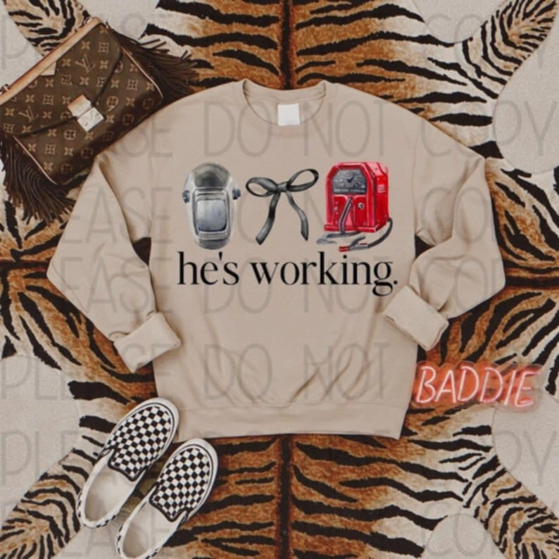 He's Working Welder (3) 83829 DTF Transfer
