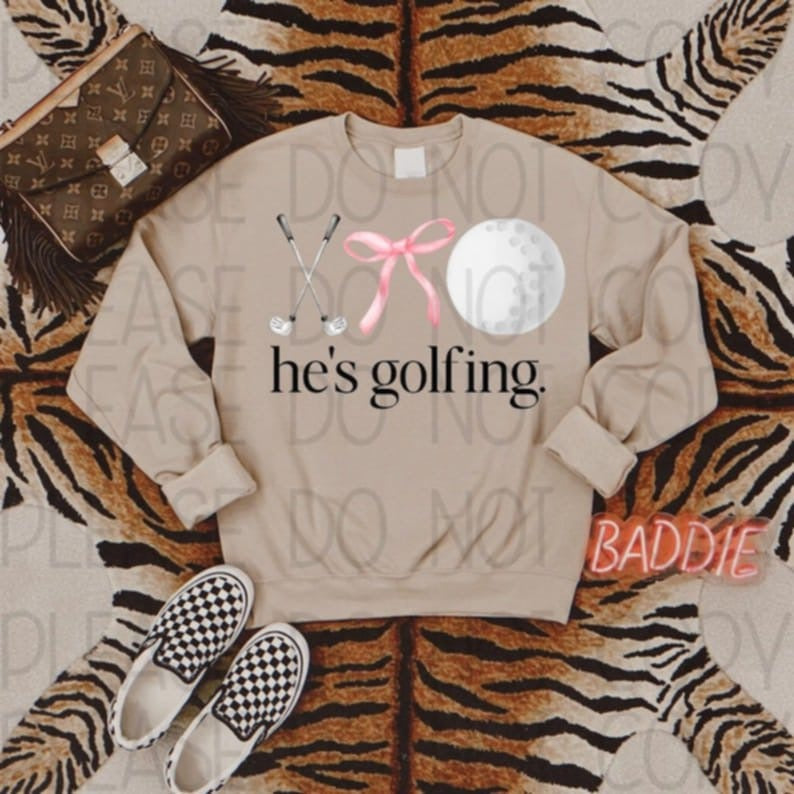 He's Golfing 83830 DTF Transfer