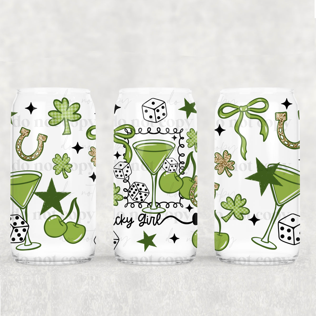 5698 lucky girl (CSC) UV DTF WRAP